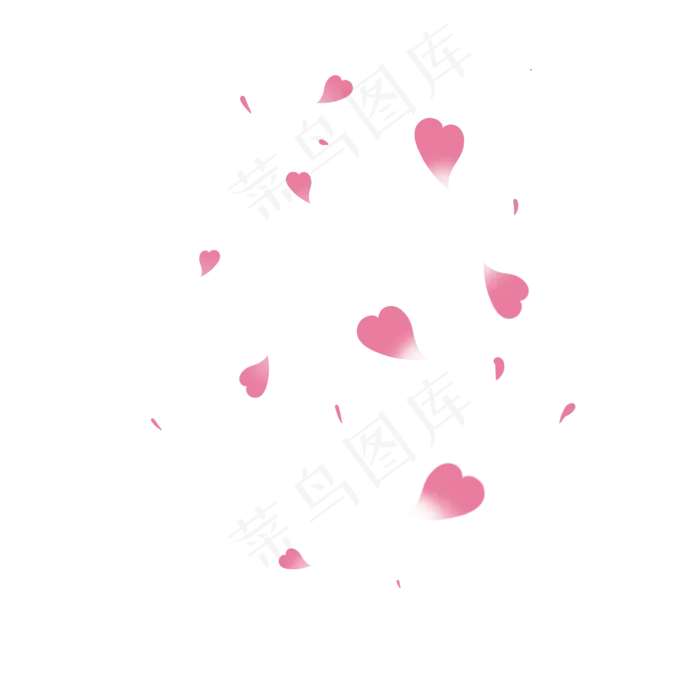 粉色简约花瓣,免抠元素(2048*2048px 300 dpi )psd模版下载