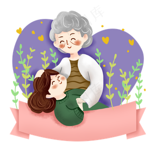 母亲节之慈祥妈妈照顾孩子免抠p