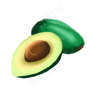 卡通牛油果