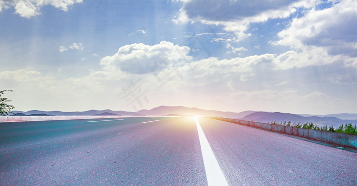 创意合成大气路面背景