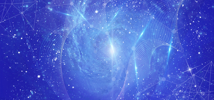 蓝色科技商务风展板