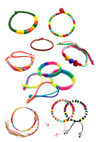 端午五彩绳手链,免抠元素