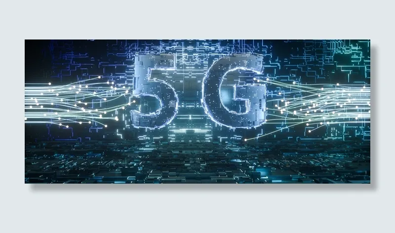 蓝色5g科技智能时代芯片