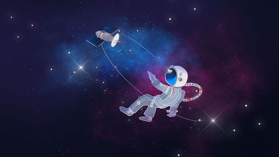 宇宙星空宇航员漂浮