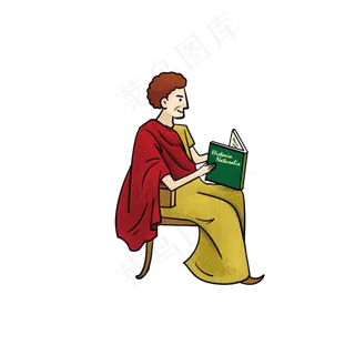 卡通西方人物基督教,免抠元素