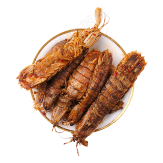 椒盐皮皮虾,免抠元素