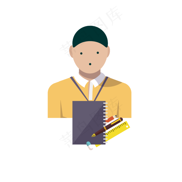 人物卡通装饰图案元素