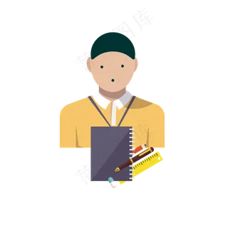 人物卡通装饰图案元素