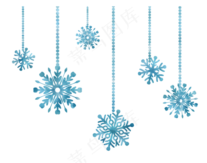水彩雪花图案装饰边框(3000X2362(DPI:300))psd模版下载