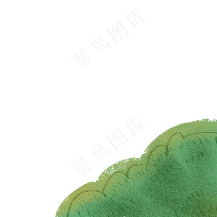 卡通绿色灌木丛下载(2000X2000(DPI:300))psd模版下载