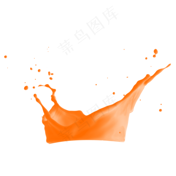 果汁橙汁飞溅,免抠元素(2000X2000(DPI:300))psd模版下载