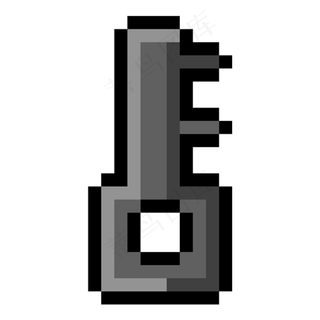 像素风格钥匙图标