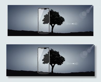 iPhoneX面世大气透明科技banne