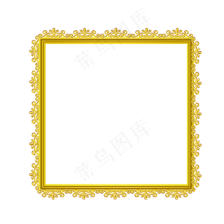 金色边框素材,免抠元素