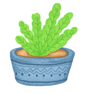 花盆春季自然植物