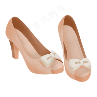 三八妇女节卡通手绘女王女神鞋之,免抠元素