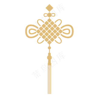 金色中国结,免抠元素