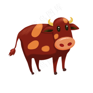 立体重色小花斑牛