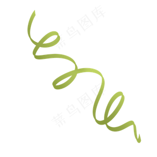 绿色细条可爱六一儿童节丝带