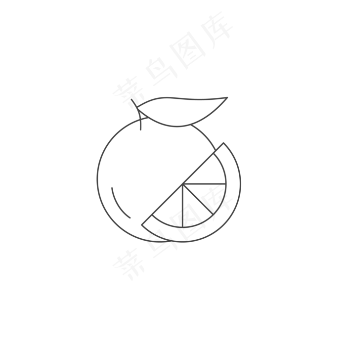 切开的梨子水果免抠图