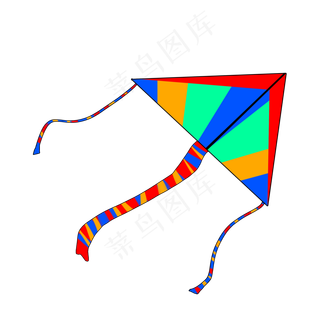 漂亮的彩色风筝