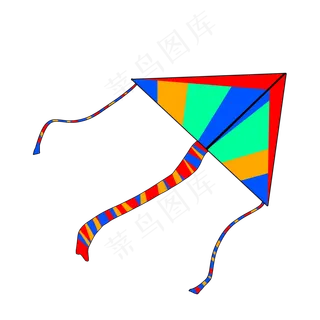 漂亮的彩色风筝