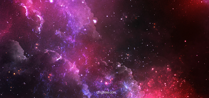 霓虹色创意质感手绘星空背景