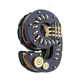 黑金倒计时周年庆数字9