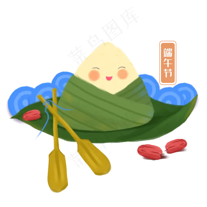 端午节绿色粽子(2000X2000(DPI:300))psd模版下载