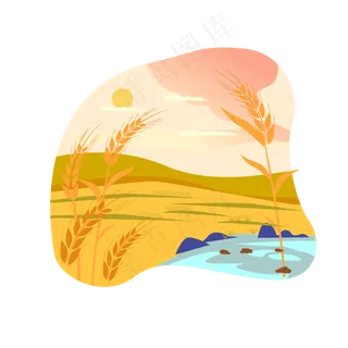 秋天芒种节气丰收