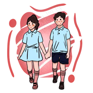 儿童节牵手小伙伴