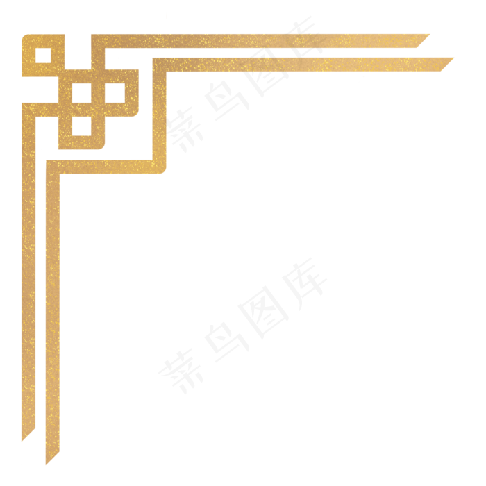金色金粉边角边框(2100X2100(DPI:300))psd模版下载