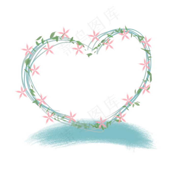 520心形花环婚礼情侣