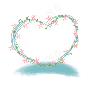 520心形花环婚礼情侣