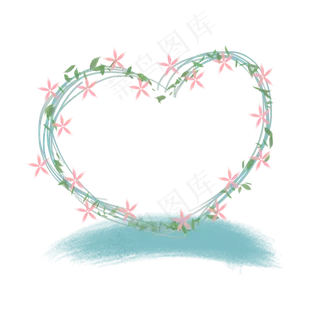 520心形花环婚礼情侣