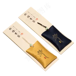 花朵祈福香袋标签