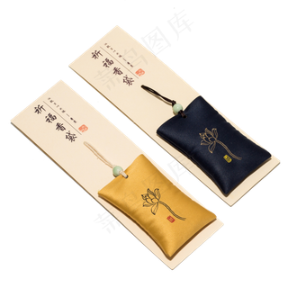 花朵祈福香袋标签