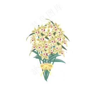 卡通小物件花束清新风太阳花