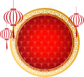 矢量手绘中国挂饰,免抠元素