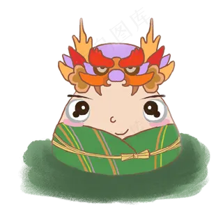 端午节龙头霸气粽子