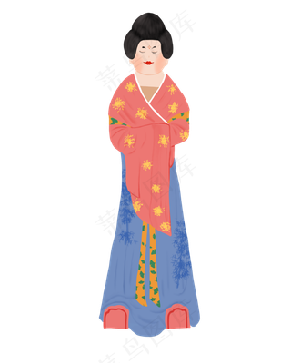 古风侍女唐侍女图