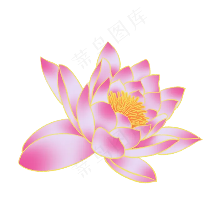 新中式国潮风荷花(2000X2000(DPI:300))psd模版下载