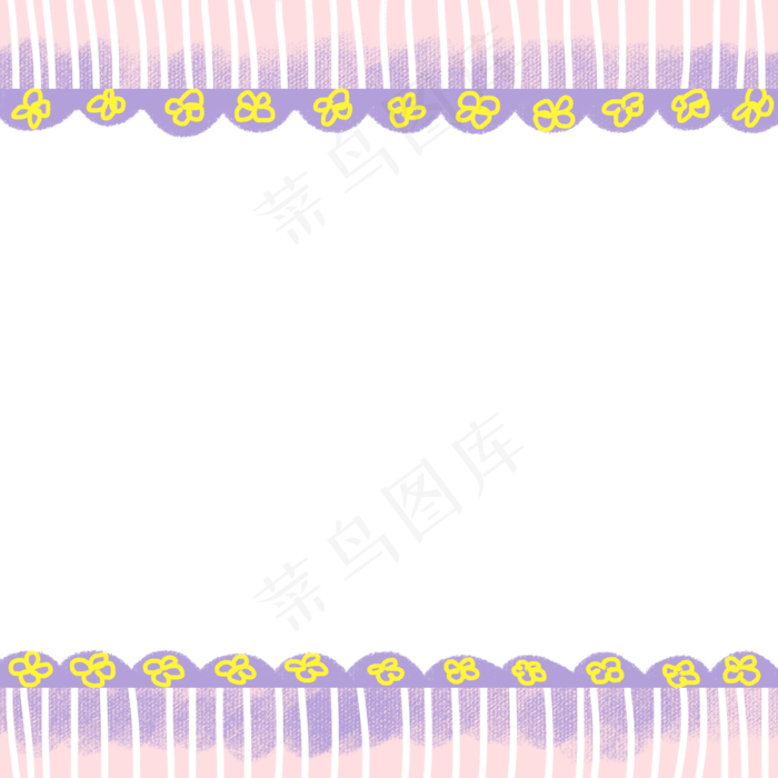 春夏蓝色花鸟边框,免抠元素(2000X2000(DPI:300))psd模版下载