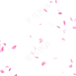 飘舞粉色唯美玫瑰花瓣