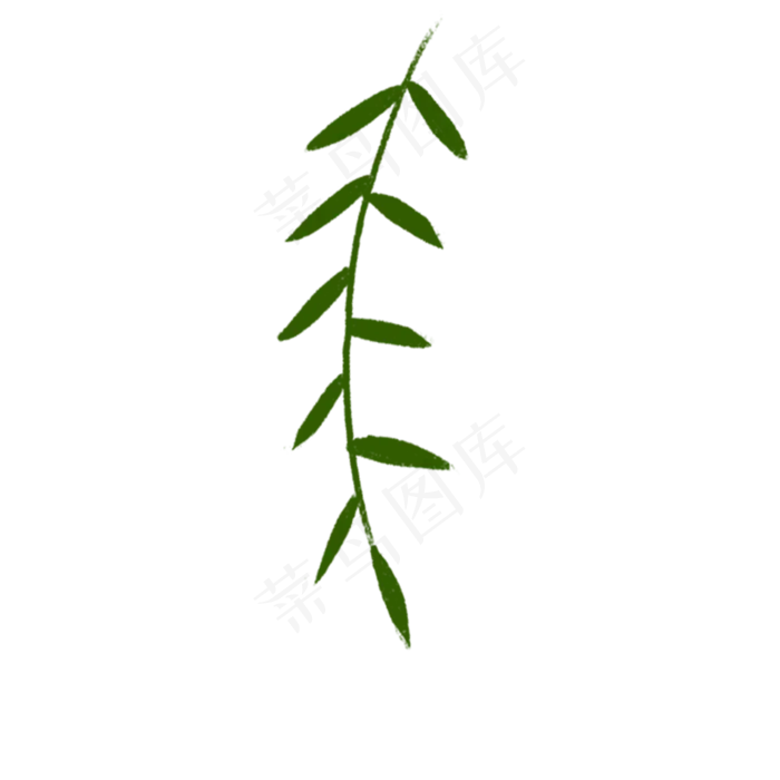 卡通春天植物枝条(2000X2000(DPI:300))psd模版下载