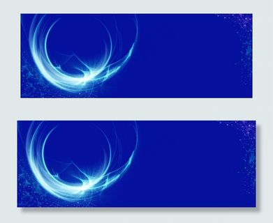 蓝色VR科技虚拟现实banner