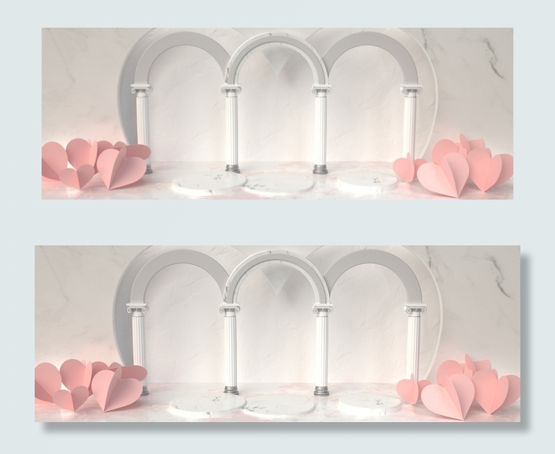 情人节浪漫小清新电商产品展示banner