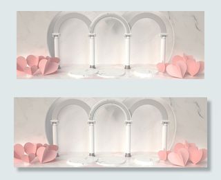 情人节浪漫小清新电商产品展示banner