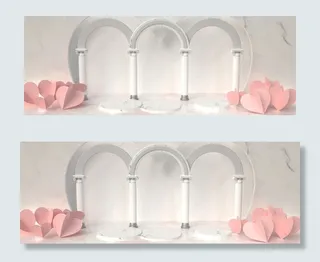 情人节浪漫小清新电商产品展示banner