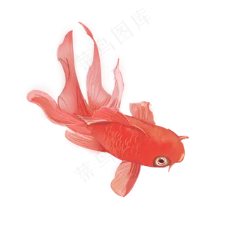 可商用红色中国风手绘可爱新年金,免抠元素